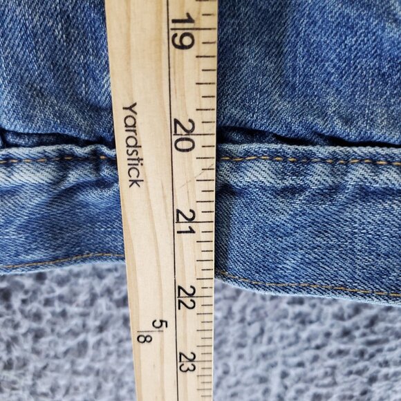 Gap Jacket Women XL Blue Classic Fit Button Front Denim Cropped - Picture 4 of 8